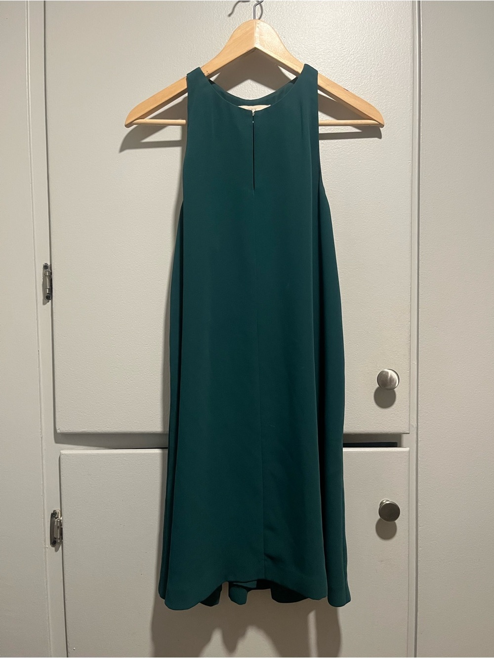 LOFT Teal Midi Sleeveless Shift Dress